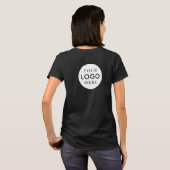 T-shirt Salon de Sourcils Cils Nom de l'Employé Logo de l' (Dos entier)