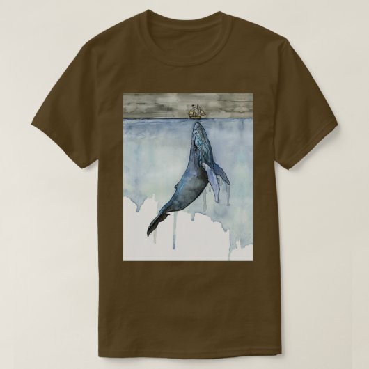 T-shirt Salon des baleines et des bateaux (Design devant)