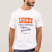 T-shirt Salon et restaurant Lukes, Westmont, IL (Devant)