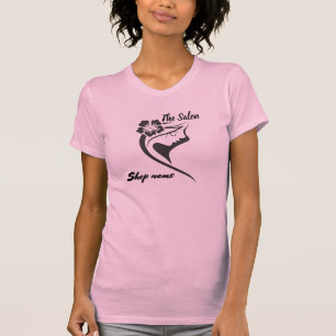T-shirt Salon moderne accueil Dark blue custom nom de la b