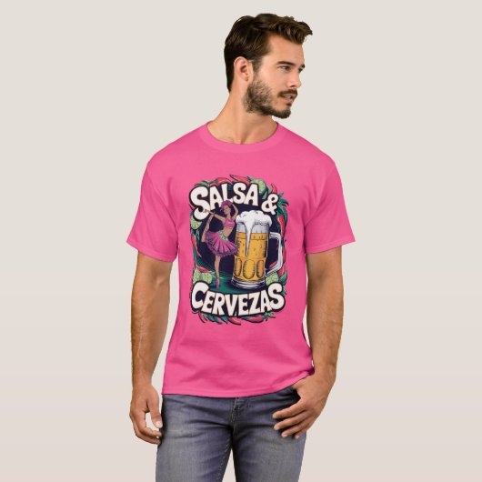 T-shirt Salsa & Cervezas (Devant entier)