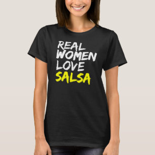 T-shirt Salsa Danseuse Partenaire Danser Femmes Aimer Sals