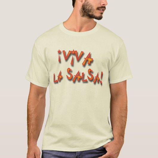 T-shirt Salsa de La de vivats de ¡ ! (Devant)