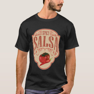 T-shirt Salsa Épicée Nourriture Mexicaine Piments Épices C