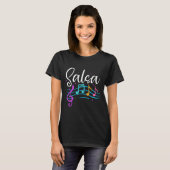 T-shirt Salsa Notes musicales Latin Musique Danse (Devant entier)