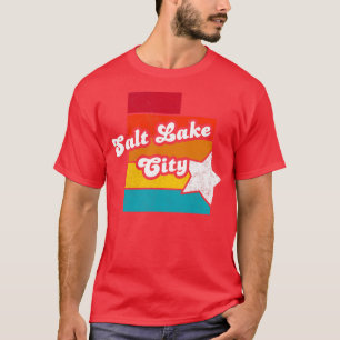T-shirt Salt Lake City Utah Souvenir Vintage désorganisé 2