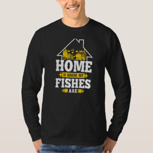 T-shirt Saltwater Aquarium Home Est Là Où Mes Poissons Son