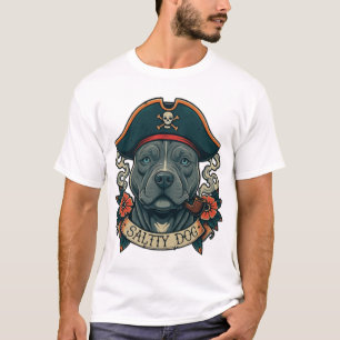 T-shirt Salty Dog Pitbull