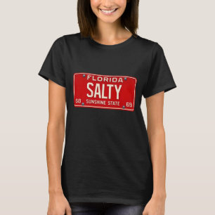 T-shirt Salty Life 1969 Plaque d'immatriculation rétro d