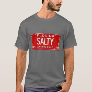 T-shirt Salty Life 1969   Plaque d'immatriculation Rétro F