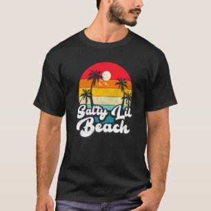 T-shirt Salty Lil Beach Vintage Retro Beach Vacances Summe
