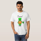 T-shirt Salue St Patrick's Day Leprechaun | Bière verte (Devant entier)