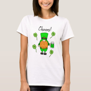 T-shirt Salue St Patrick's Day Leprechaun   Bière verte T-