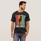 T-shirt Saluki Vintage 2 (Devant entier)