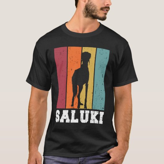 T-shirt Saluki Vintage  2 (Devant)