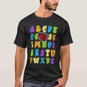 T-shirt Salut Alphabet Rentrée Scolaire Enseignants Présc