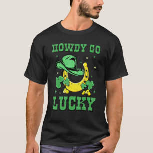 T-shirt Salut Chanceux Drôle Saint Patrick Jour Cheval Fer