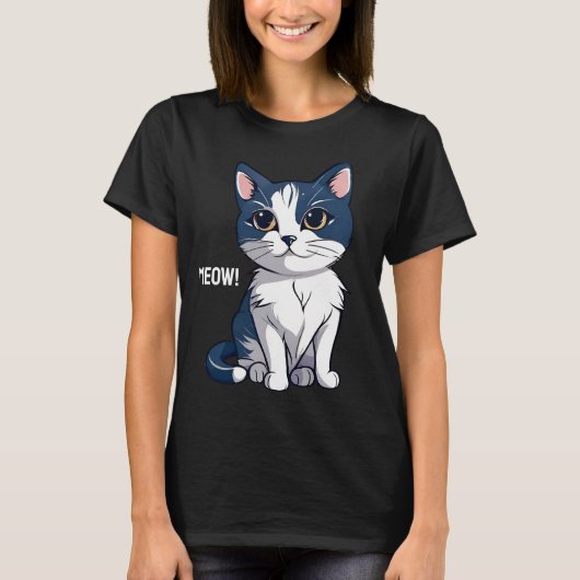 T-shirt Salut ! Chat (Devant)