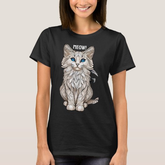 T-shirt Salut ! Chat (Devant)