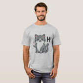 T-Shirt Salut Chaton Mignon (Devant entier)