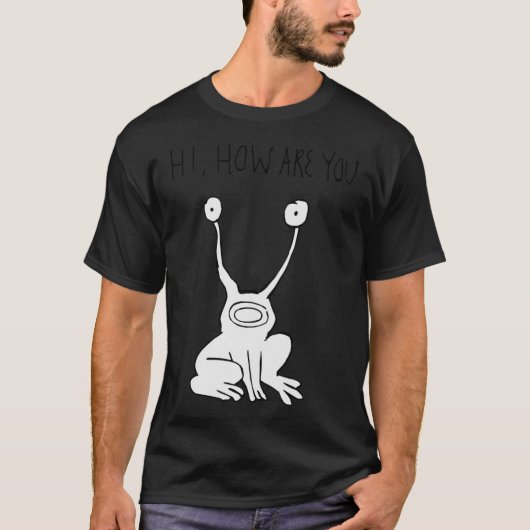T-shirt Salut Comment Es-Tu Daniel Johnston Classic T-Shir (Devant)