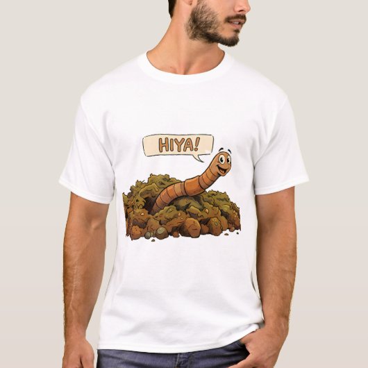 T-shirt "Salut!" D'en bas (Devant)