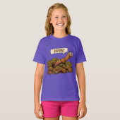 T-shirt "Salut!" D'en bas (Devant entier)
