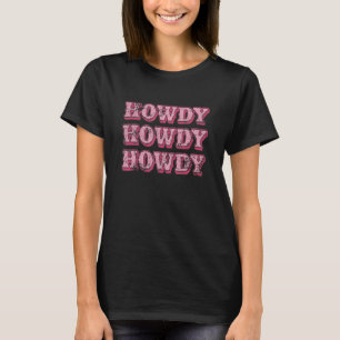T-shirt Salut Fille de l'Ouest du Sud Country Rodeo Cowgir
