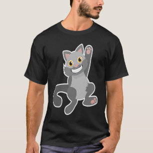 T-shirt Salut Hey Raise Hat Chat Première Classe Étudiante