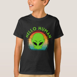 T-shirt salut humain branché