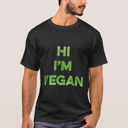 T-shirt Salut Im Vegan Slogan (Devant)