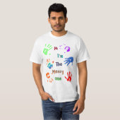 T-shirt Salut, je suis The Messy One - Paint Handprints (Devant entier)