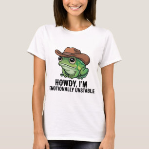 T-shirt Salut, je suis une chemise de grenouille émotionne