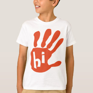 T-shirt Salut la chemise de cinq enfants de base