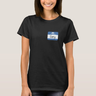 T-shirt Salut Mon Nom est Gary Drôle Étiquette de Nom
