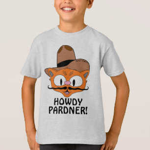 T-shirt SALUT PARTENAIRE ! (Salut Partenaire) Chat Cowboy