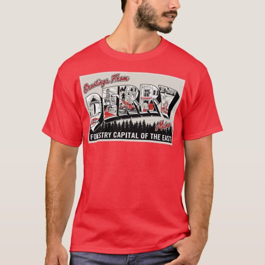 T-shirt Salutation De Derry Maine (Devant)