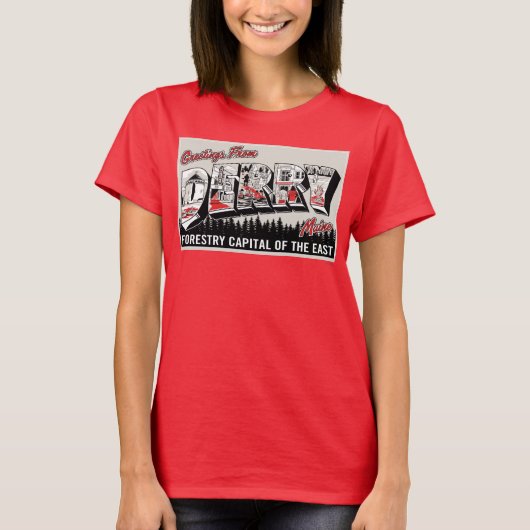 T-shirt Salutation De Derry Maine (Devant)