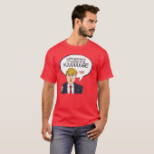 T-shirt Salutation de Donald Trump - joyeux anniversaire - (Devant entier)