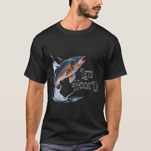 T-shirt Salutation de plaisir de pêche (Devant)
