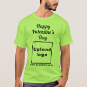 T-shirt Salutation de Saint-Valentin pour Lime Green T-Shi (Devant)