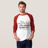 T-shirt Salutation multi de vacances (Devant entier)
