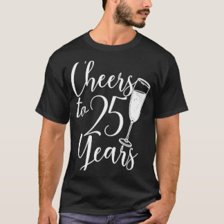 T-shirt Salutations À 25 Ans Pour Femmes Hommes 25E Ann