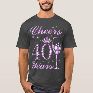 T-shirt Salutations à 40 ans Femmes mauve mauve 40ème Birt
