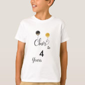 T-shirt Salutations à 4 ans (Devant)