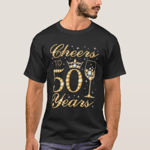 T-shirt Salutations À 50 Ans, 50E Anniversaire De La Rein