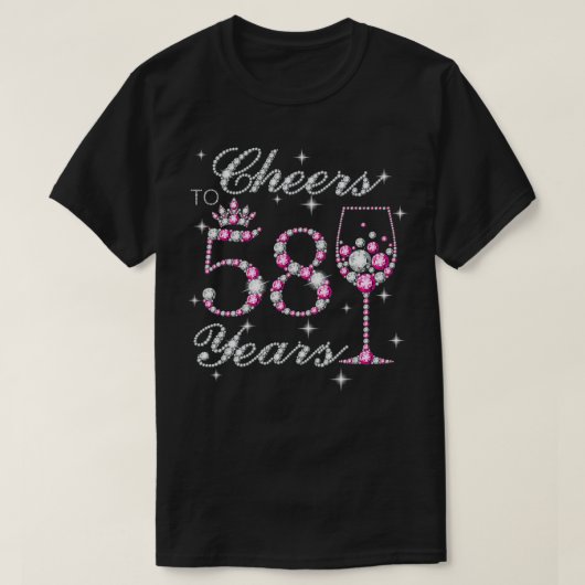 T-shirt Salutations à 58 Ans 58e Anniversaire, Né en 1 (Design devant)