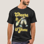 T-shirt Salutations À 65 Ans (Devant)