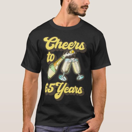 T-shirt Salutations À 65 Ans (Devant)