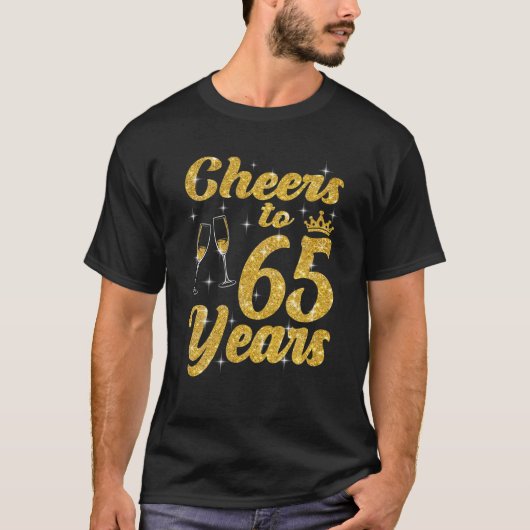 T-shirt Salutations À 65 Ans Reine Mignonne 65E Anniversai (Devant)